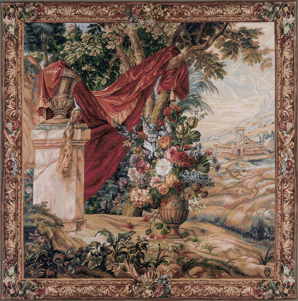 Bouquet with Drape Handwoven Tapestry