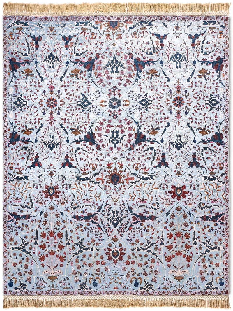 Teheran Blue Luxury Handwoven Rug | Size: 274 x 365 cm