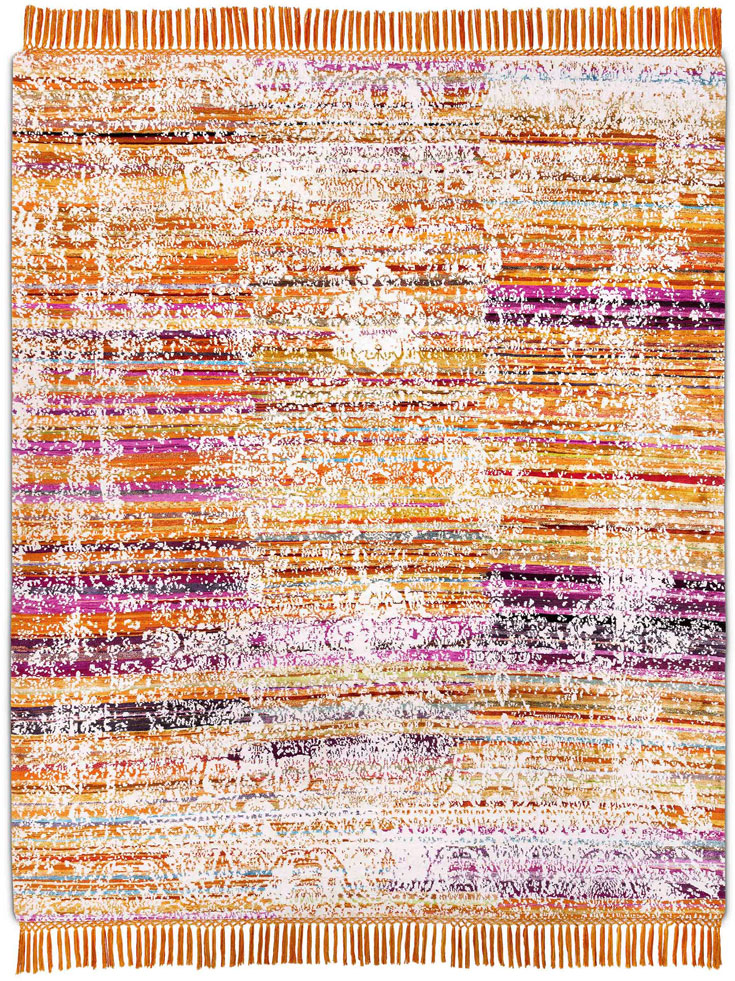 Eco Multi Hand-Knotted Wool / Silk Rug