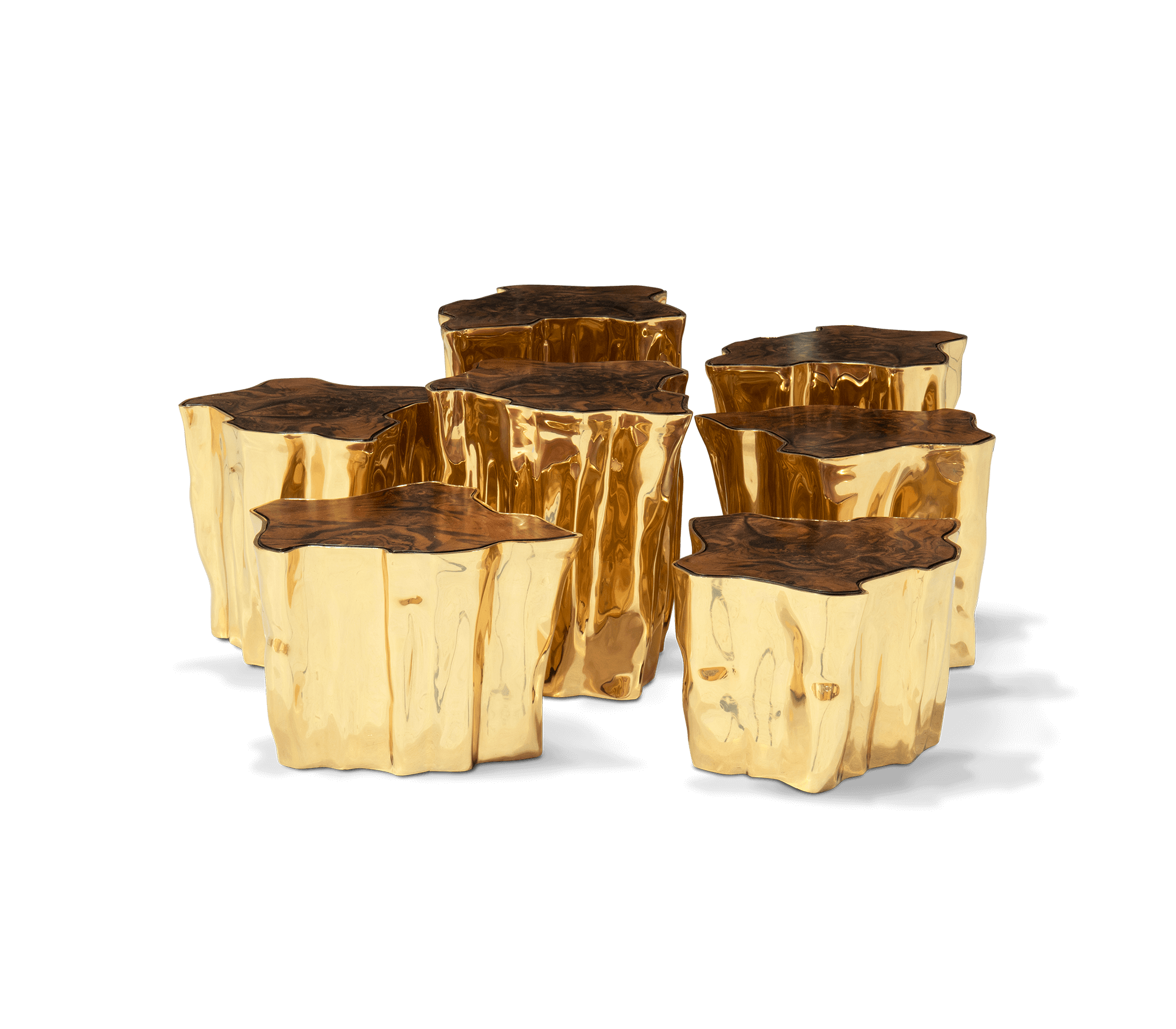 Walnut Finish Designer Coffee Table