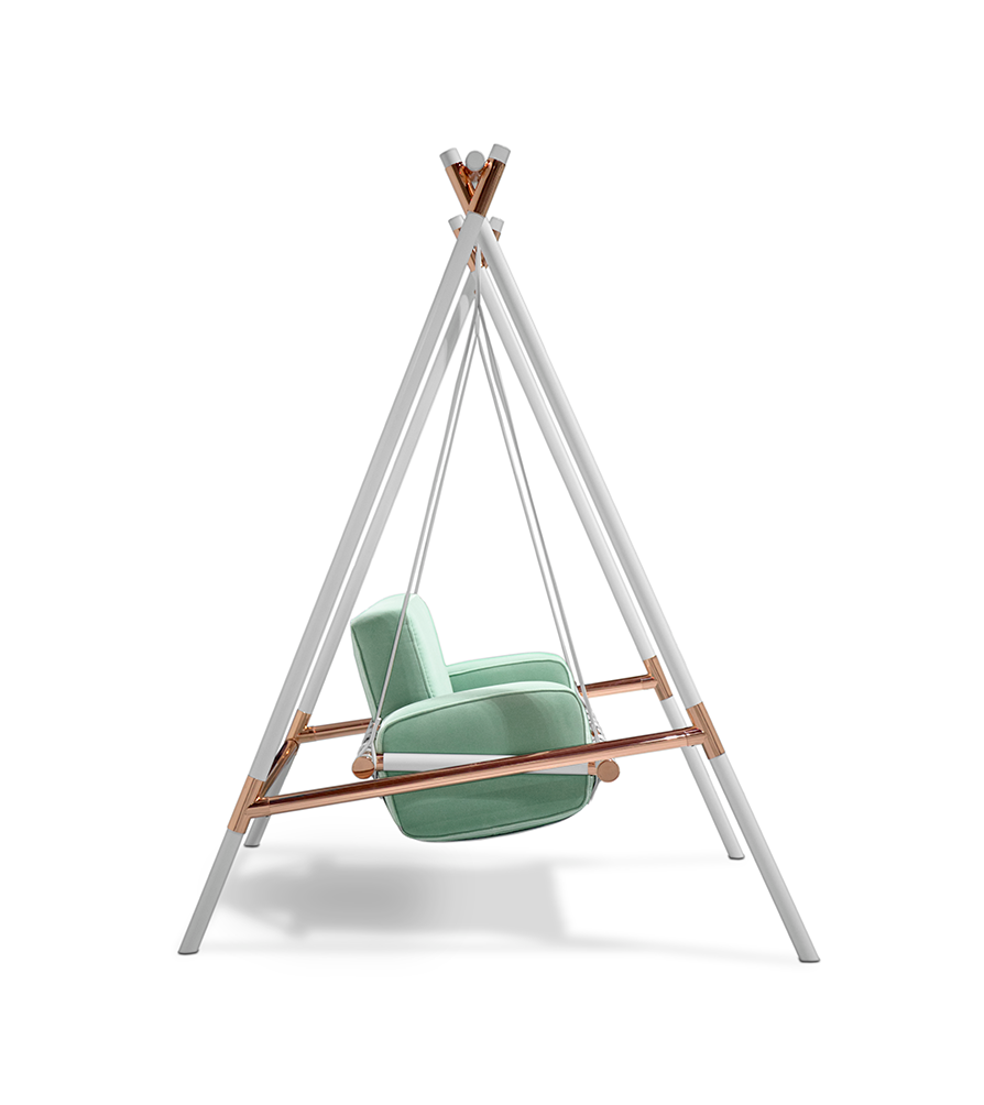 Cloud Green Swing Chair