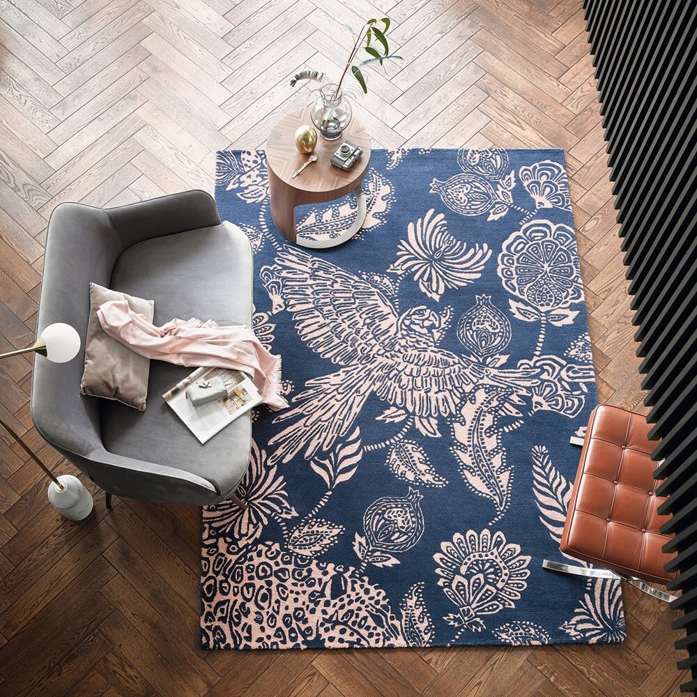 Loran Navy 56308 Rug by Ted Baker | Size: 250 x 350 cm