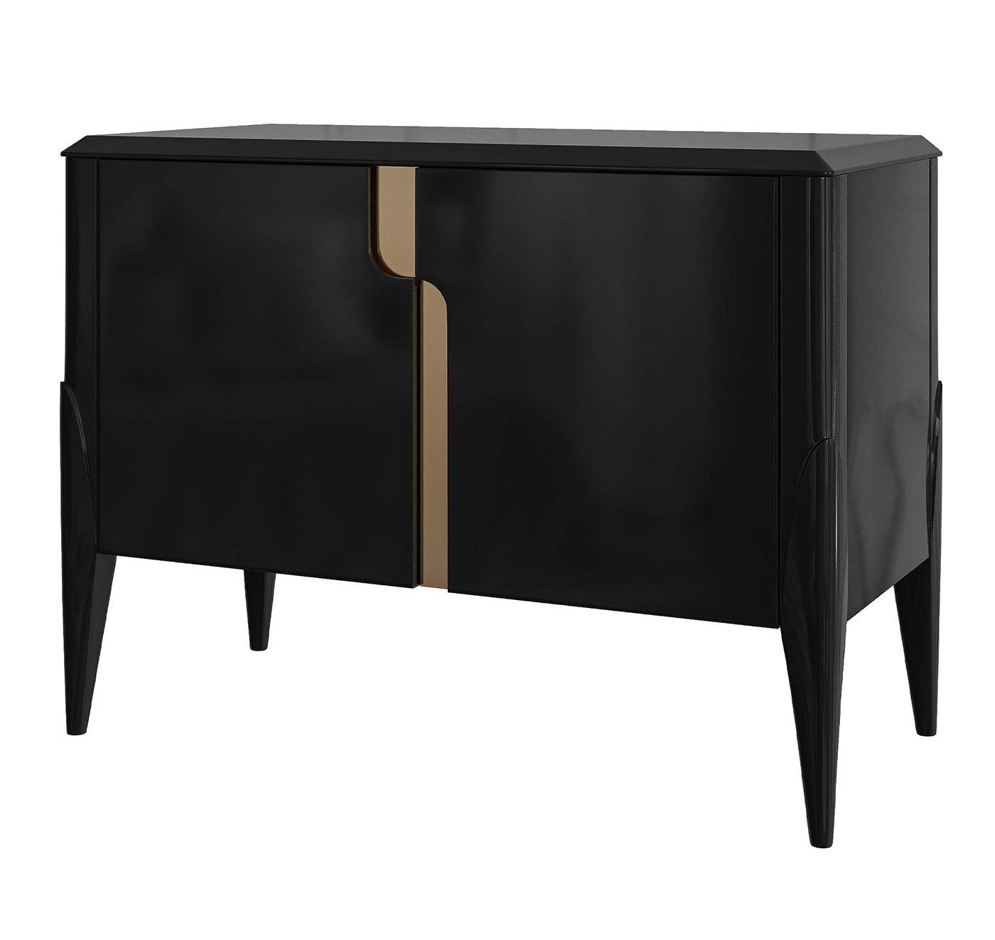 Two-Door Black Italian Sideboard