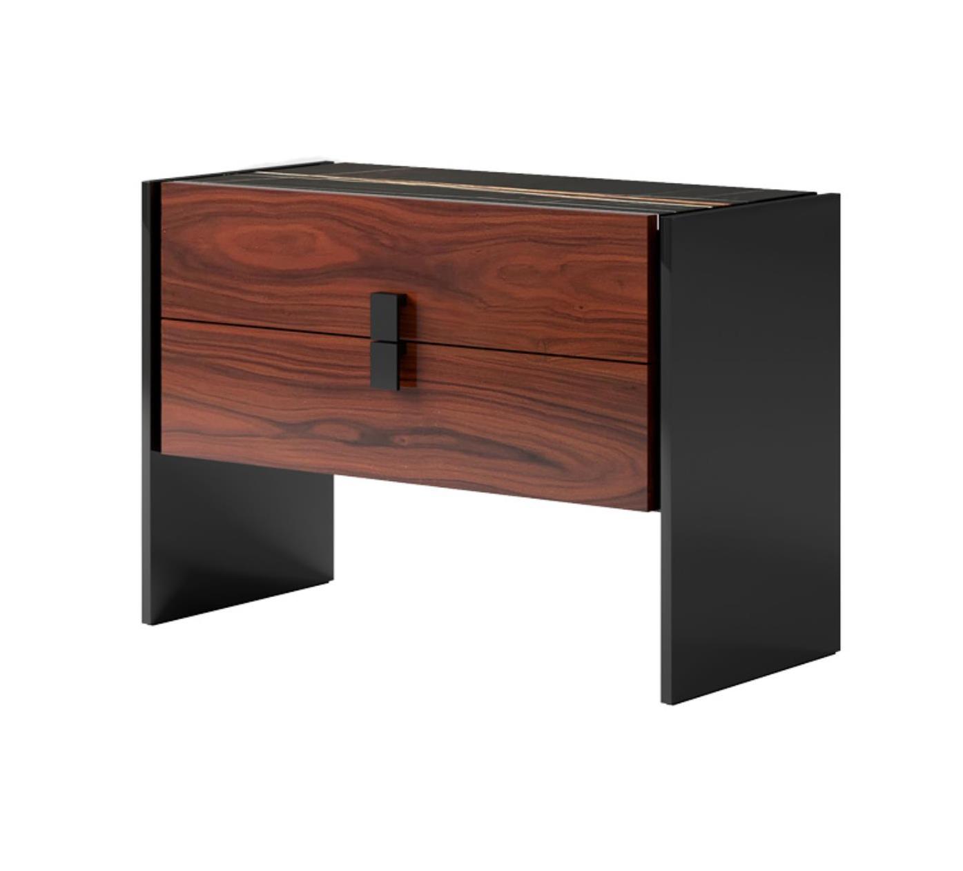 Premium Marble-Top Nightstand