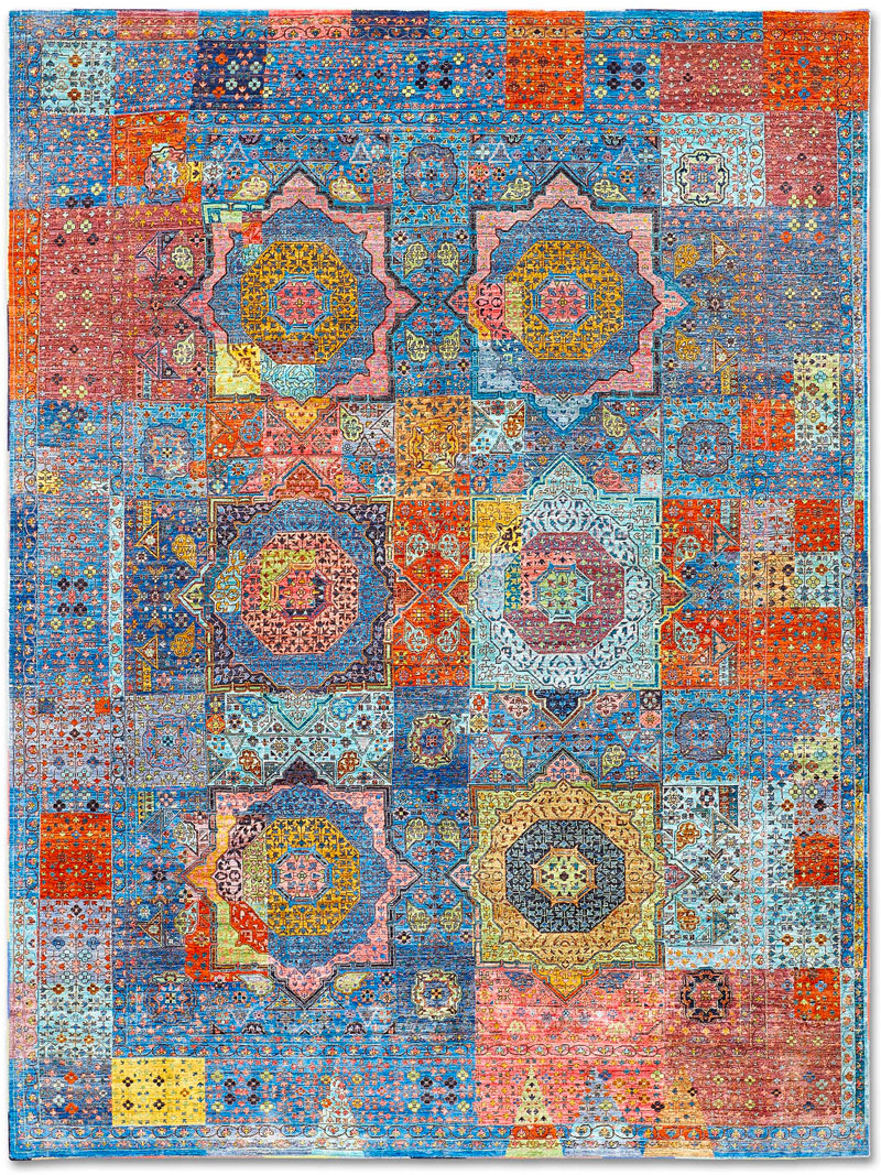 Cosmic Blue Handmade Luxury Rug