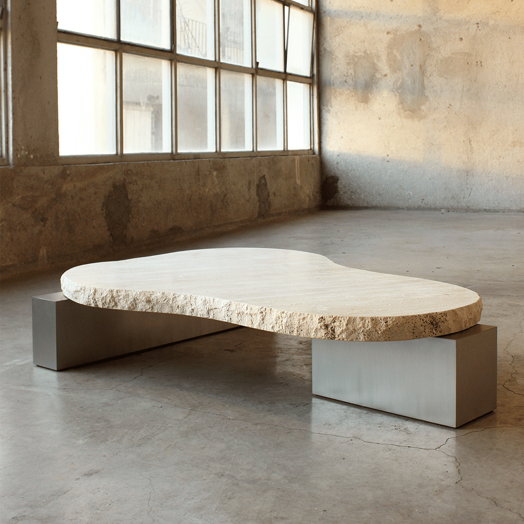 On The Rocks Wooden Coffee Table - 1