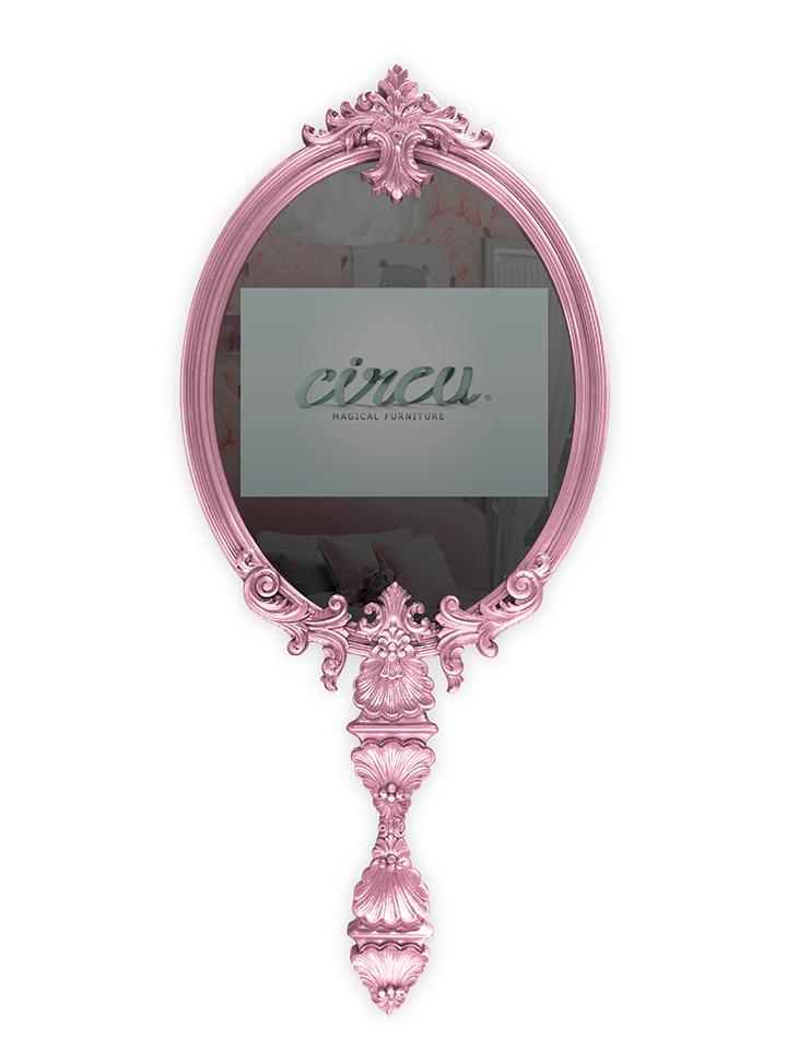 Magic Pink Mirror with TV