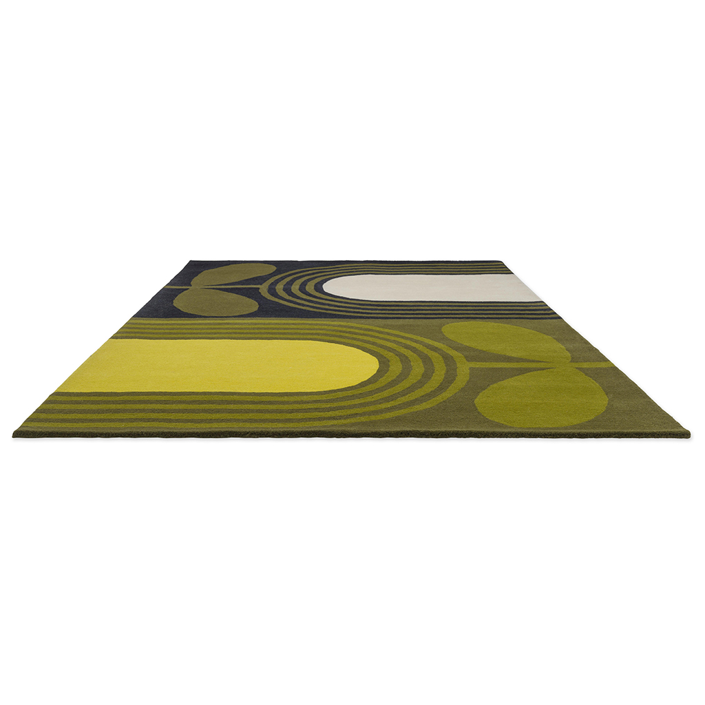 Tulip Green Designer Wool Rug | Size: 200 x 280 cm