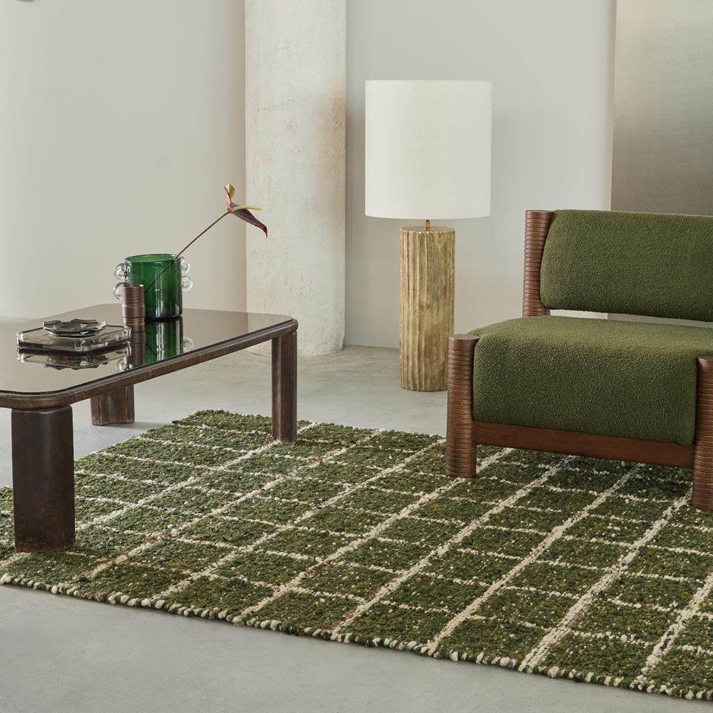 Craft Green Rug | Size: 160 × 230 cm