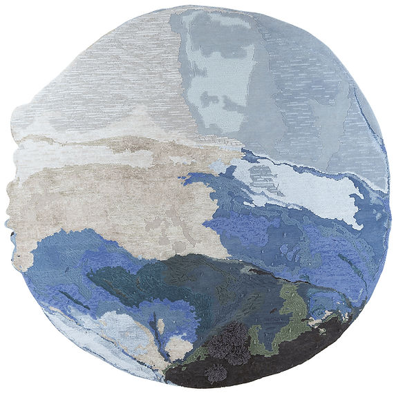 Pop Art Blue Luxury Rug