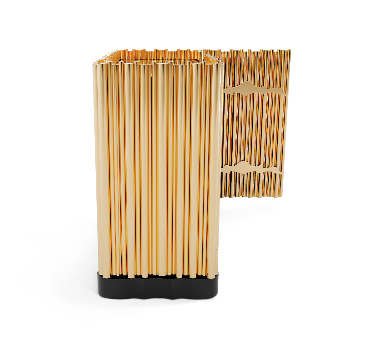 Harmony Two-Doors Gold Sideboard