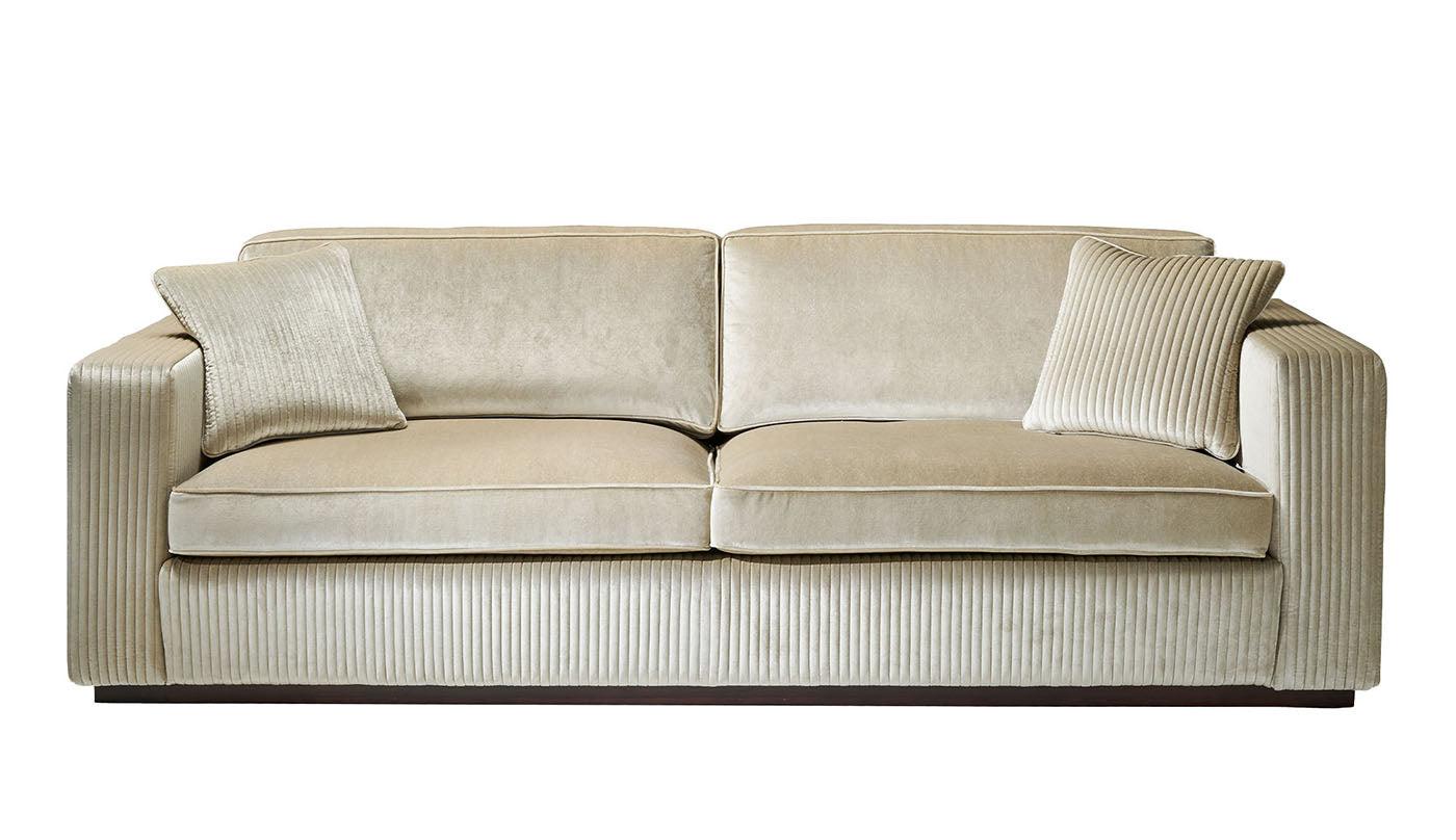 Brera Ivory Italian Sofa