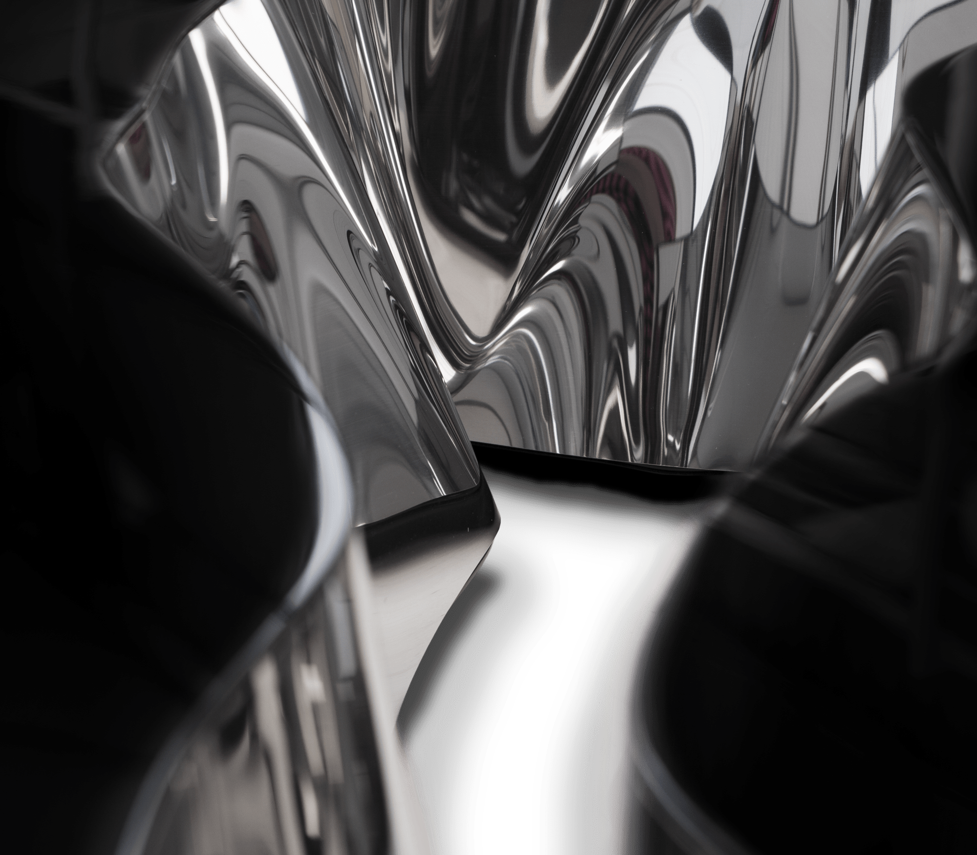 Black Silver Designer Center Table