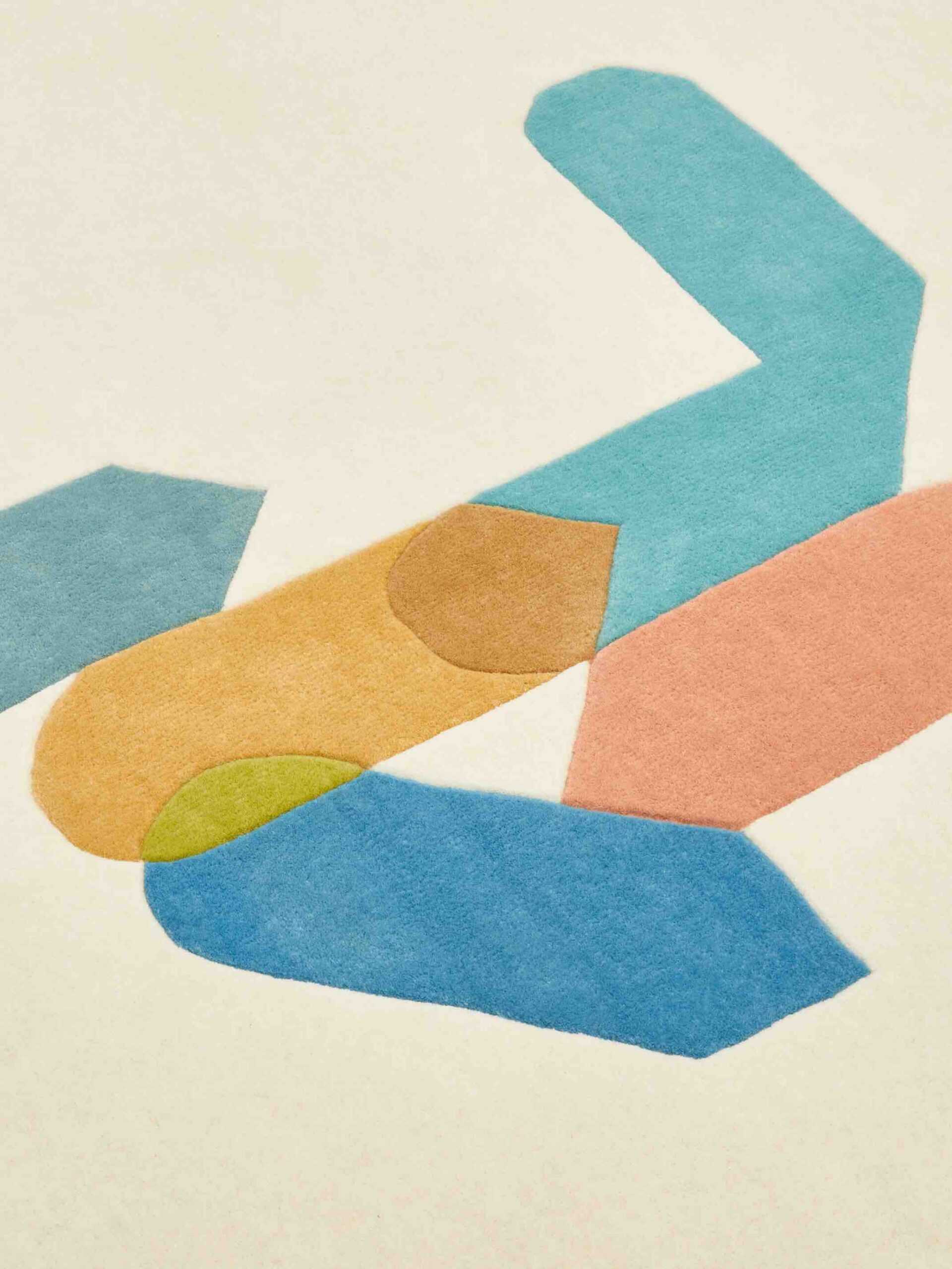 Color Stamp Wool Rug