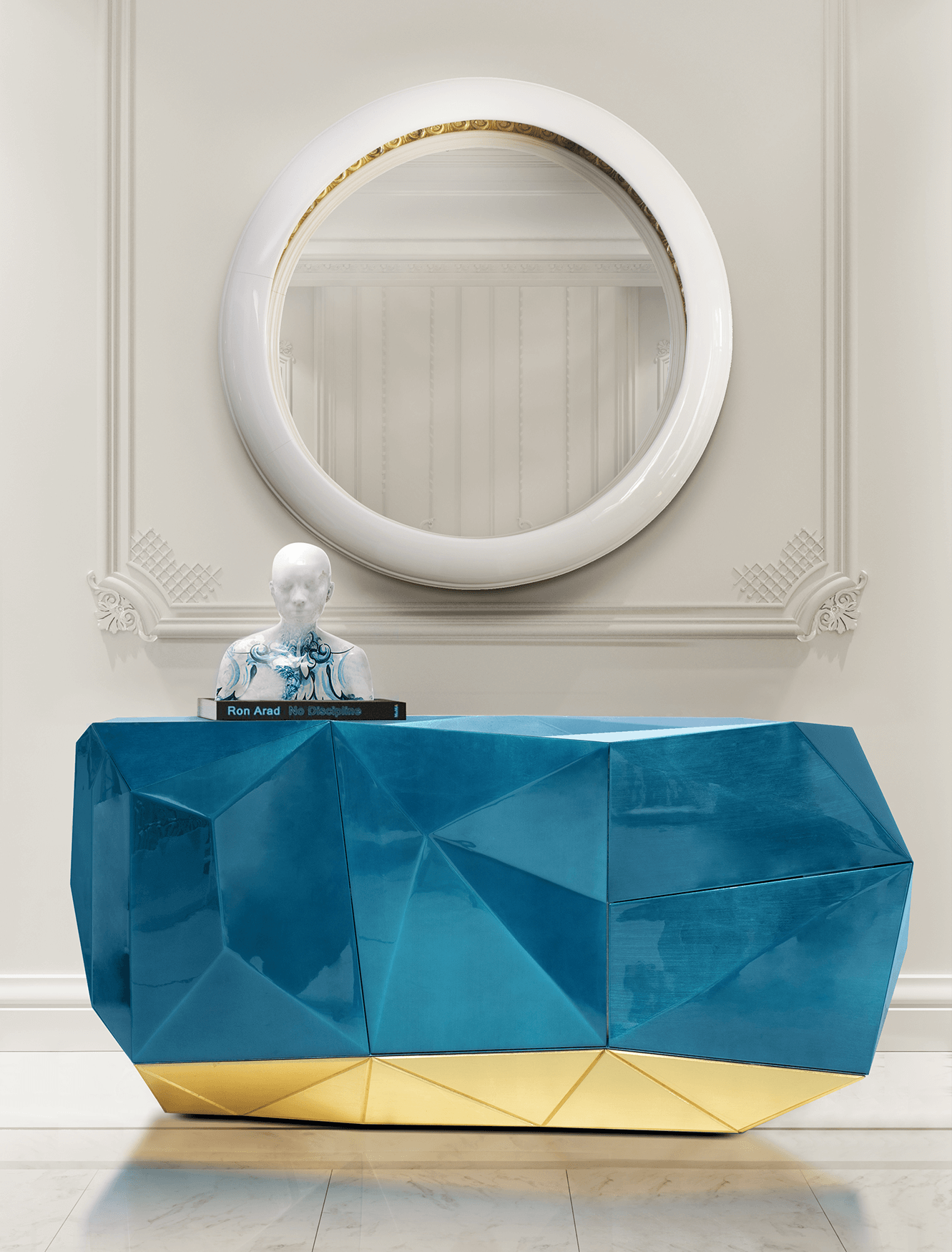 Prism Blue Designer Sideboard