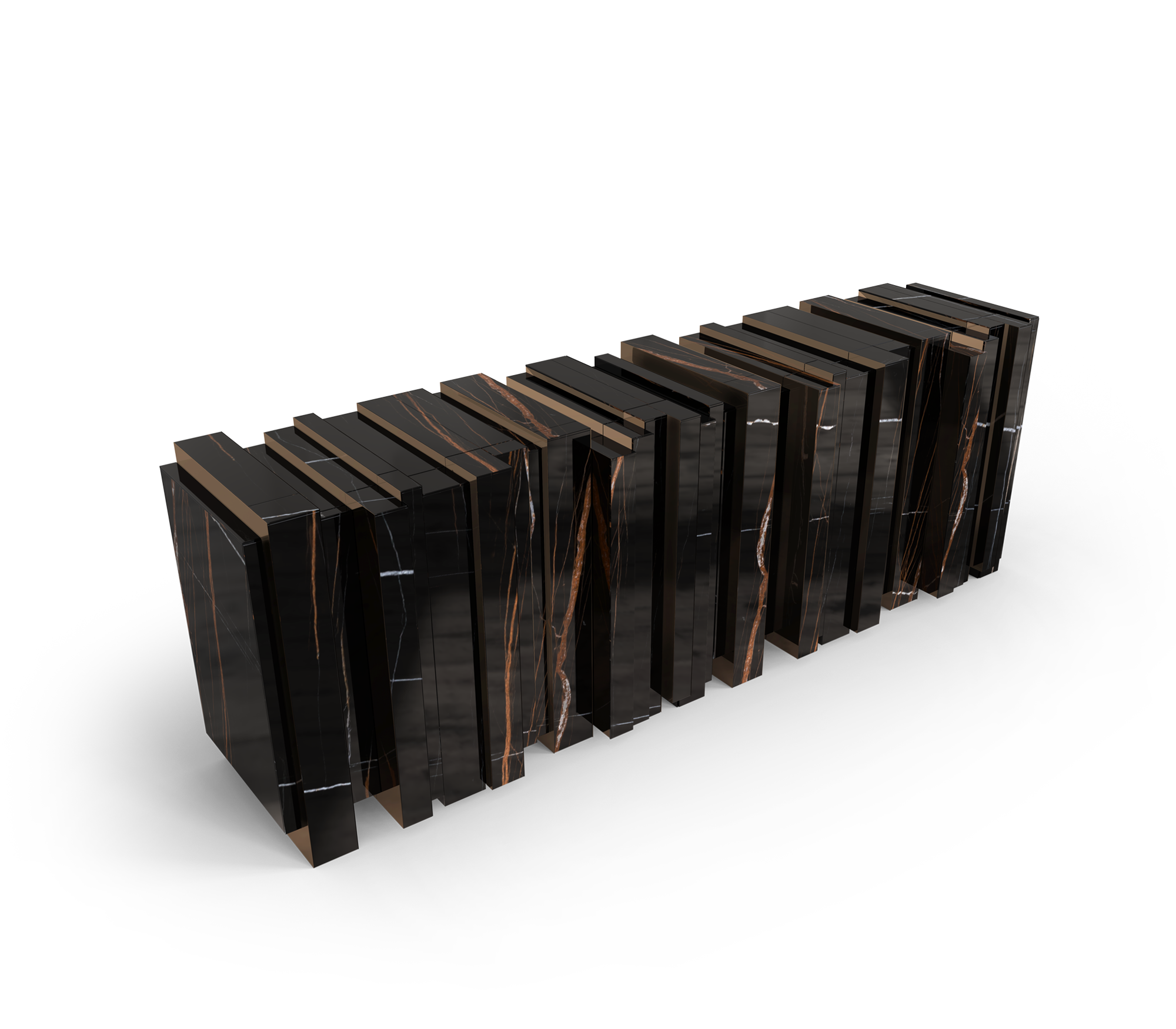 Vortex Black Modern Sideboard