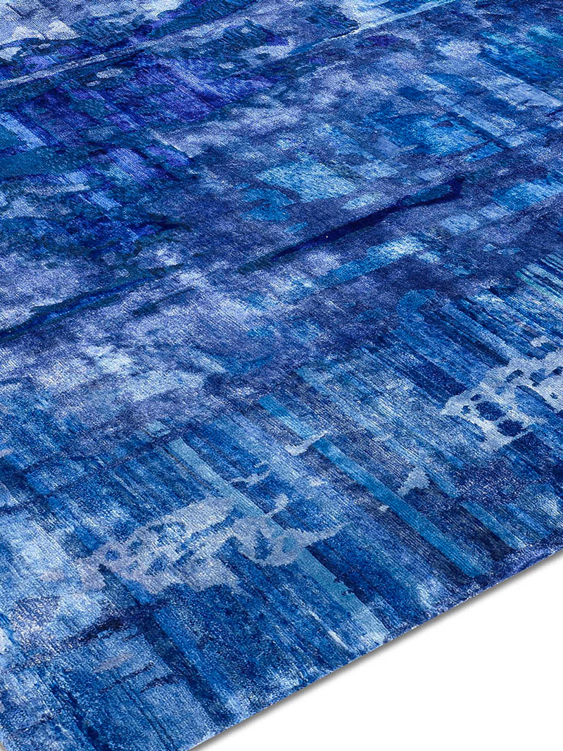 Ice Hand-Knotted Wool / Silk Rug ☞ Size: 300 x 400 cm