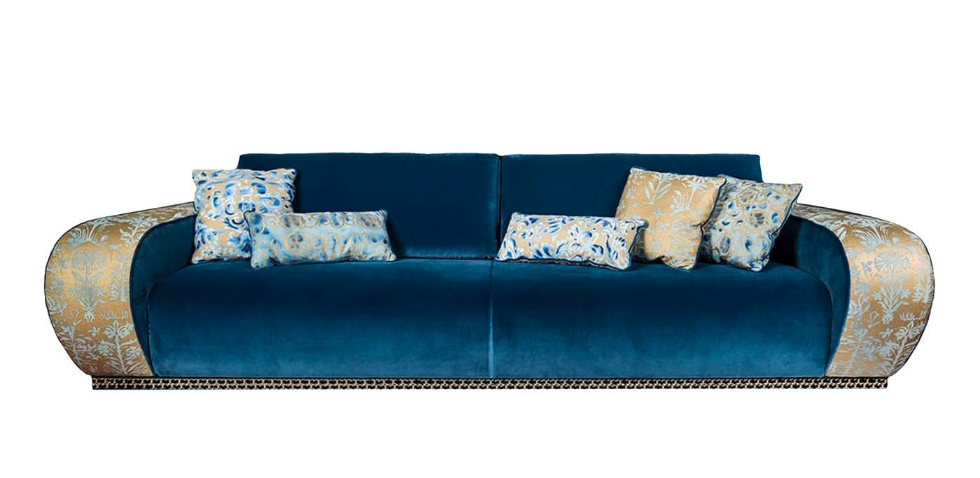 Venezia Teal Velvet Sofa