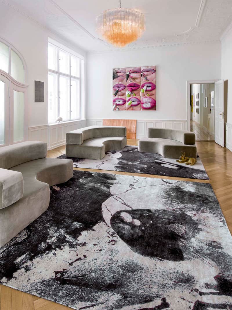 Black & White Handwoven Luxury Rug | Size: 170 × 240 cm