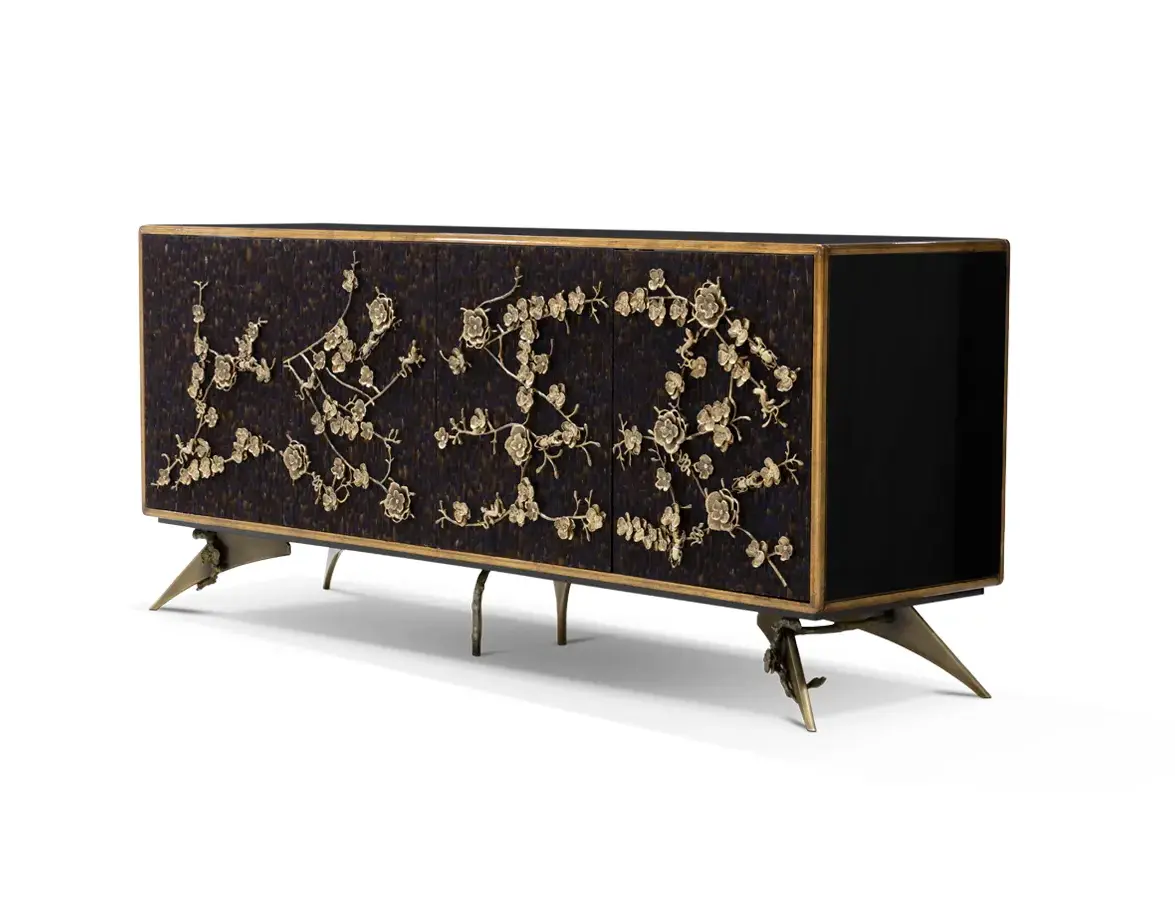 Mirage Purple Feather Sideboard