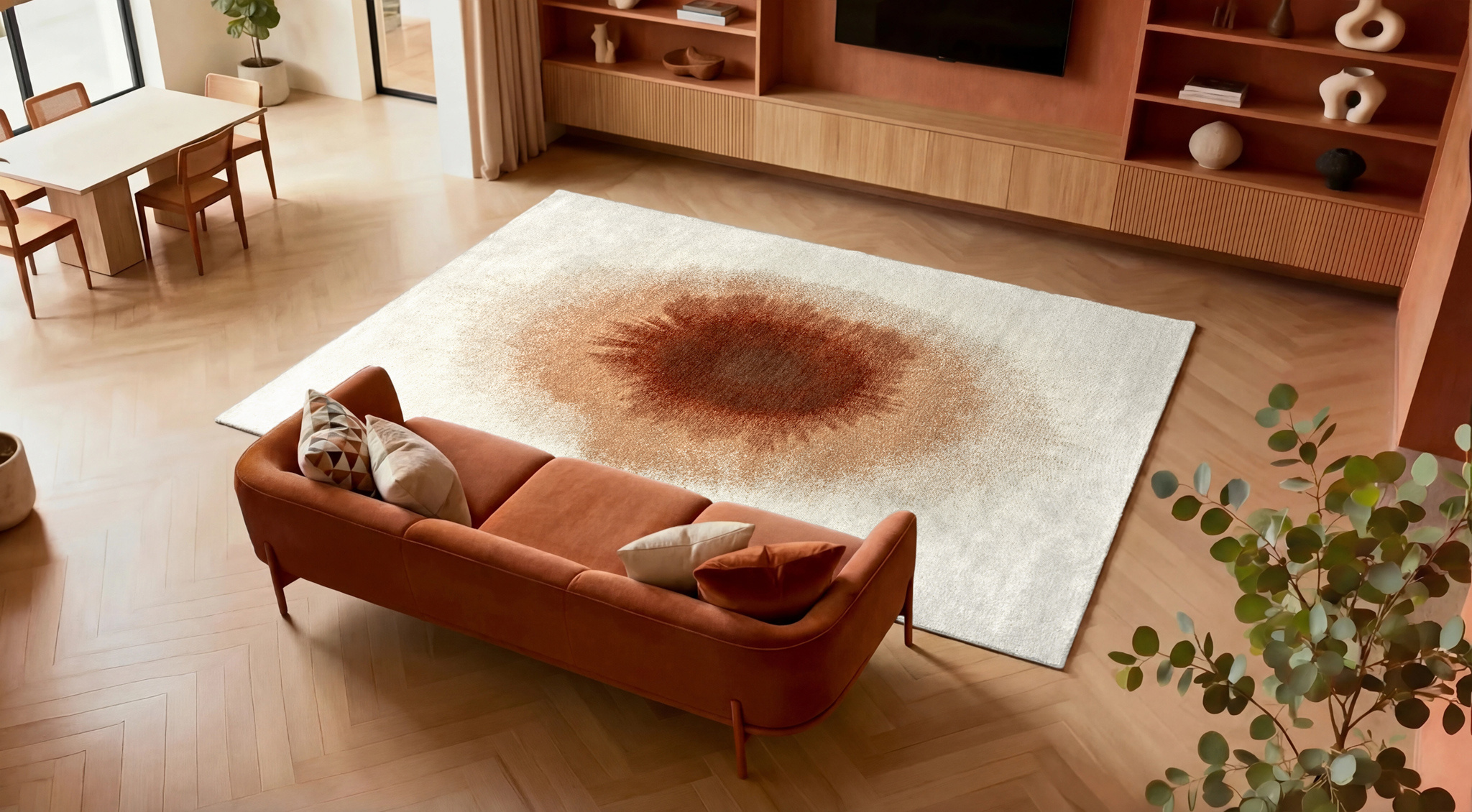 Indian Snow Flatwoven Rug