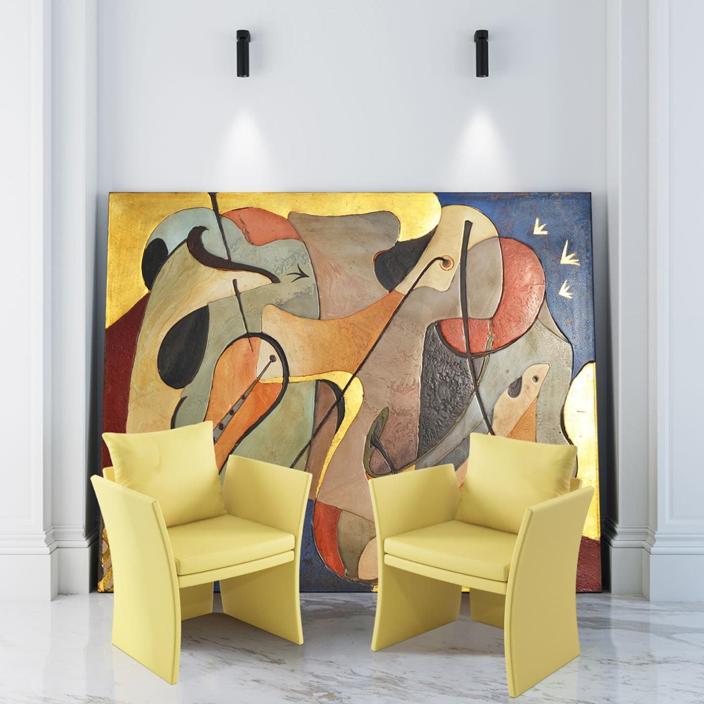 Anita Yellow Armchair