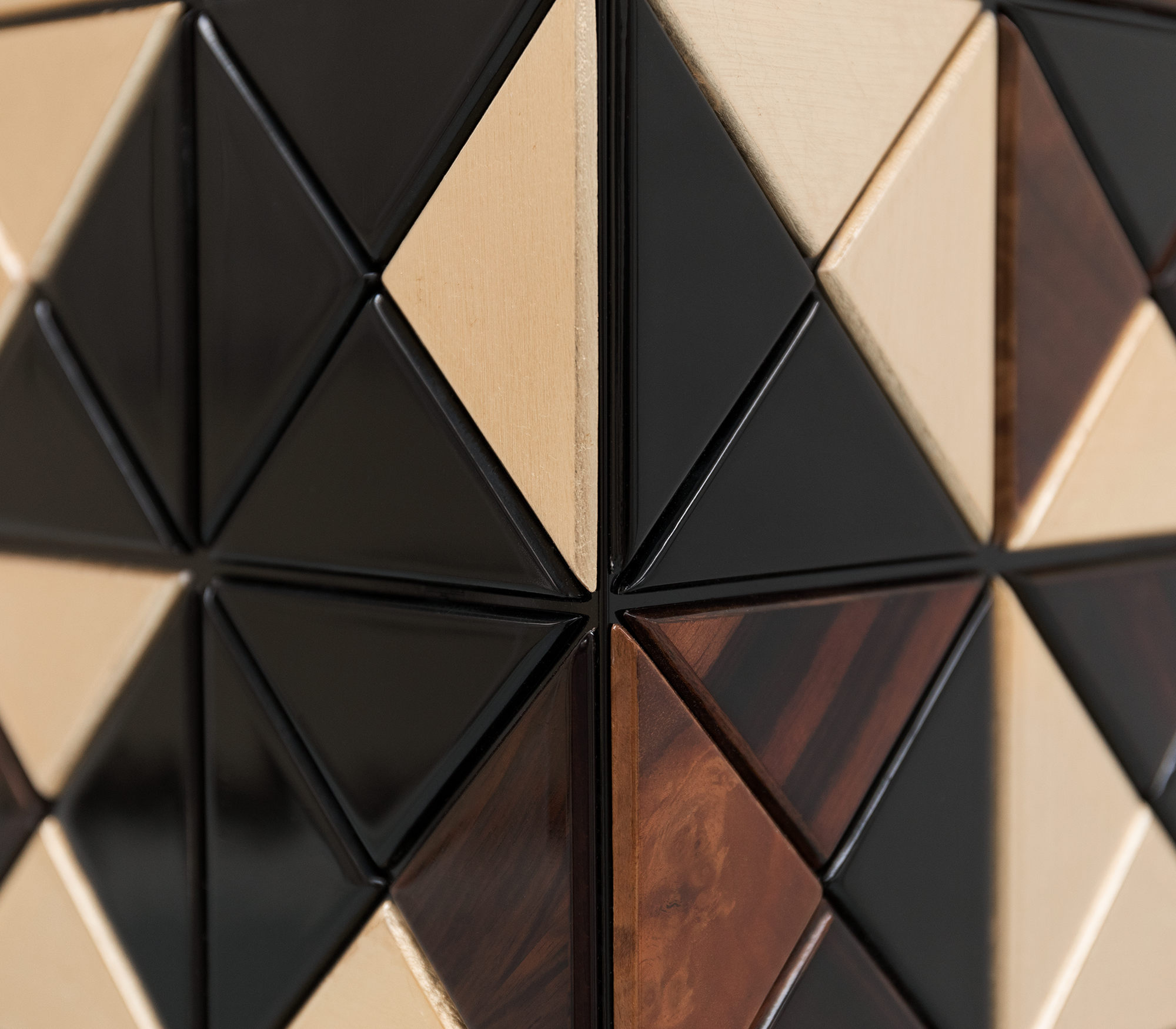 Mosaic II Walnut Designer Cabinet