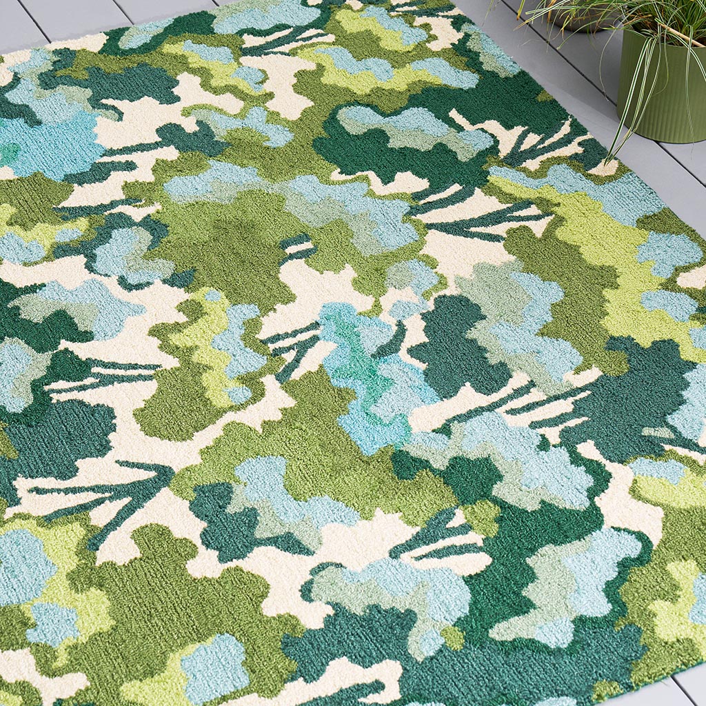 Canopy Green Outdoor Rug | Size: 250 x 350 cm