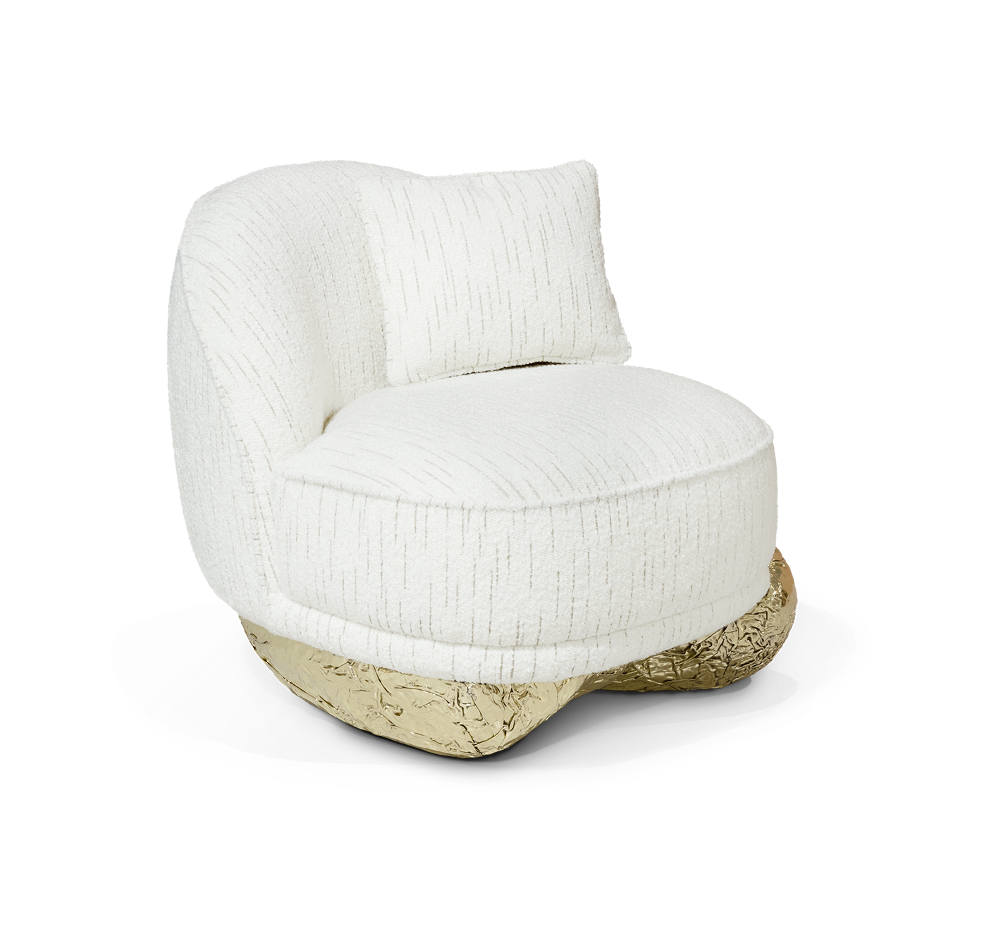 Angora II White Designer Armchair