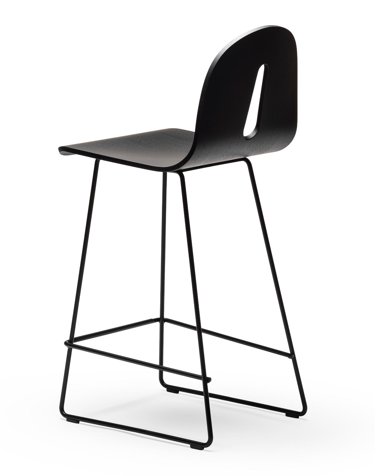 Gotham Woody Black Ash Bar Stool