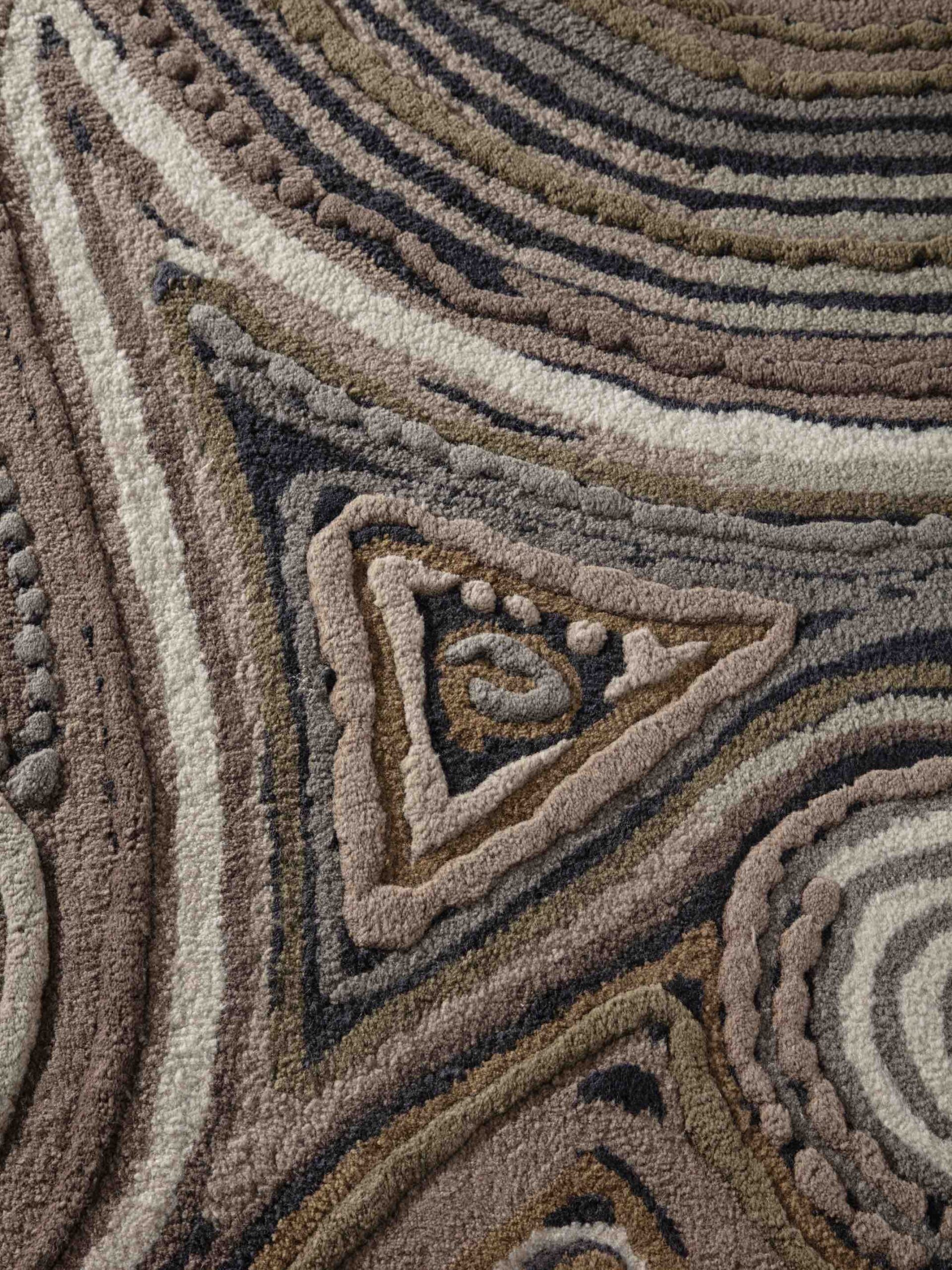 Sushi Multicolor Large Wool / Viscose Rug