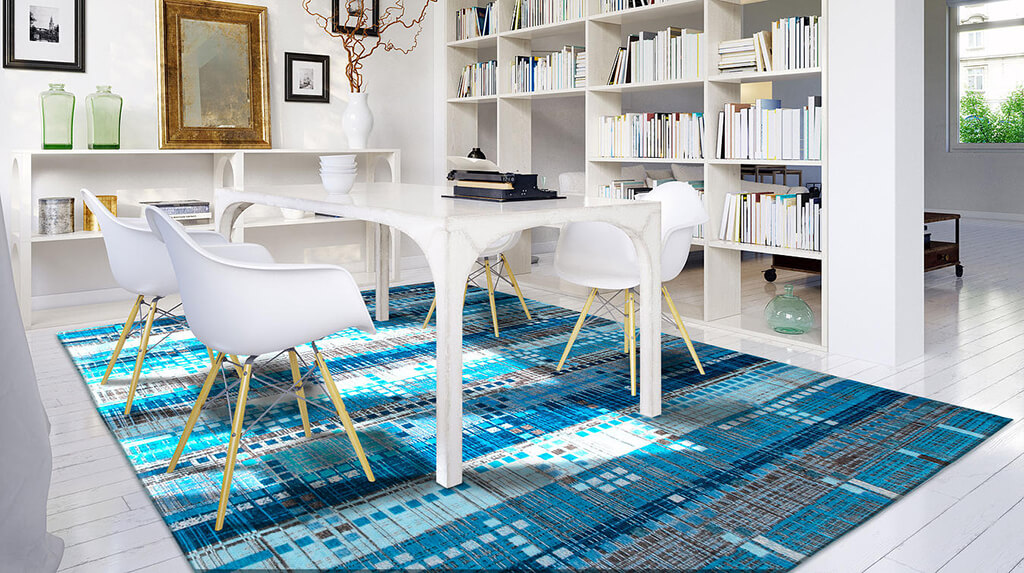 Blue Avenue Rug by Louis de Poortere