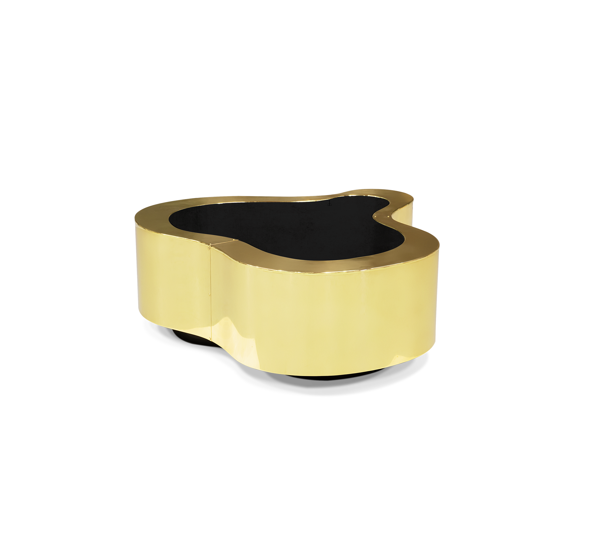 Polished Brass Coffee Table Set | Configuration: Big