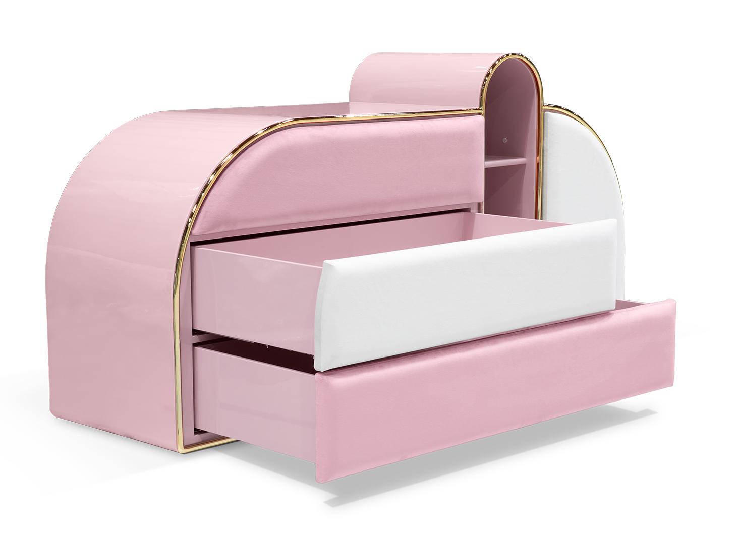 Candy Triple Pink Chest of Drawers