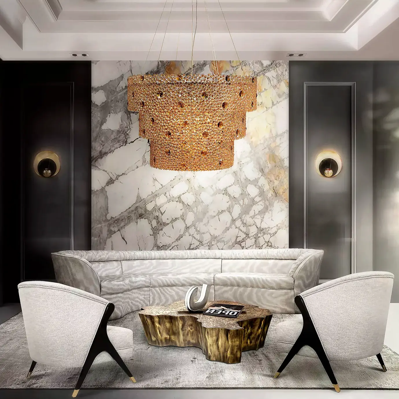 Eternelle 3 Tier Luxe Chandelier