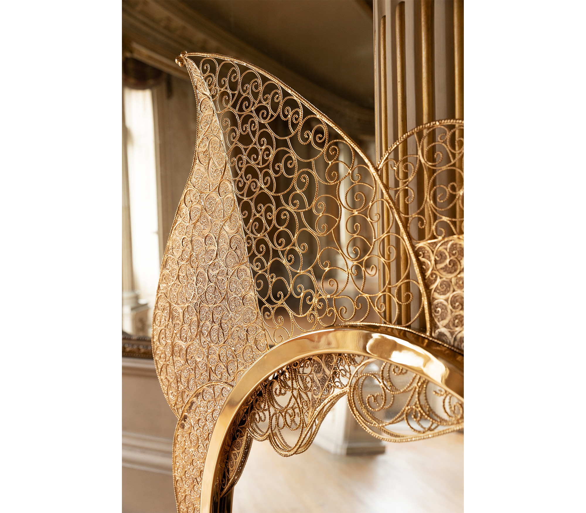Ornate Filigree Designer Mirror