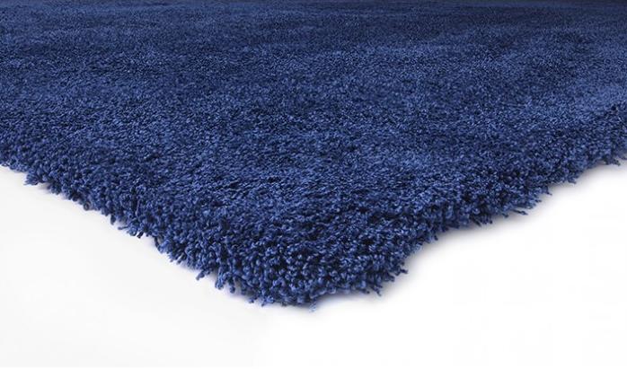 Plain Machine Washable Blue Rug