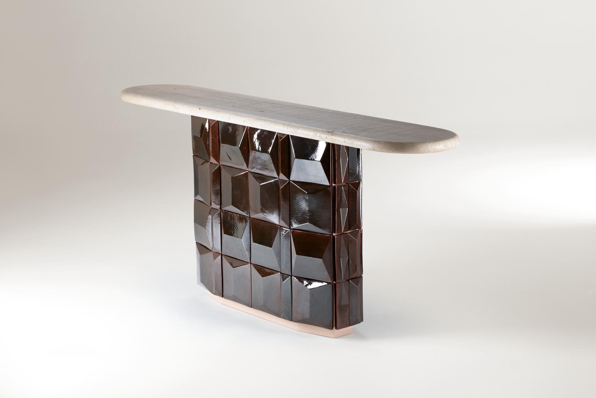Milano Brown Artisanal Console