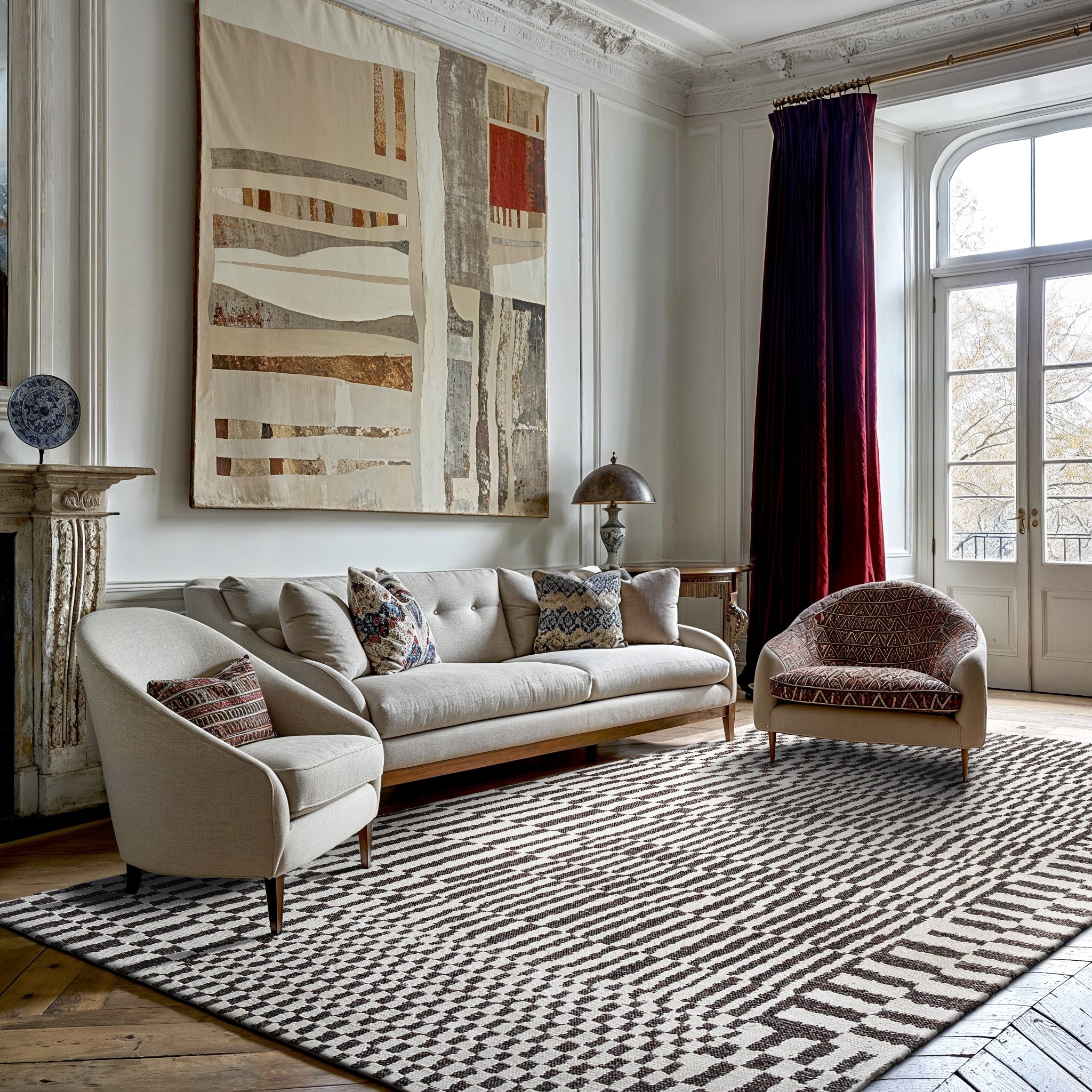 Moroccan Geometric Pattern Rug | Size: 170 × 240 cm