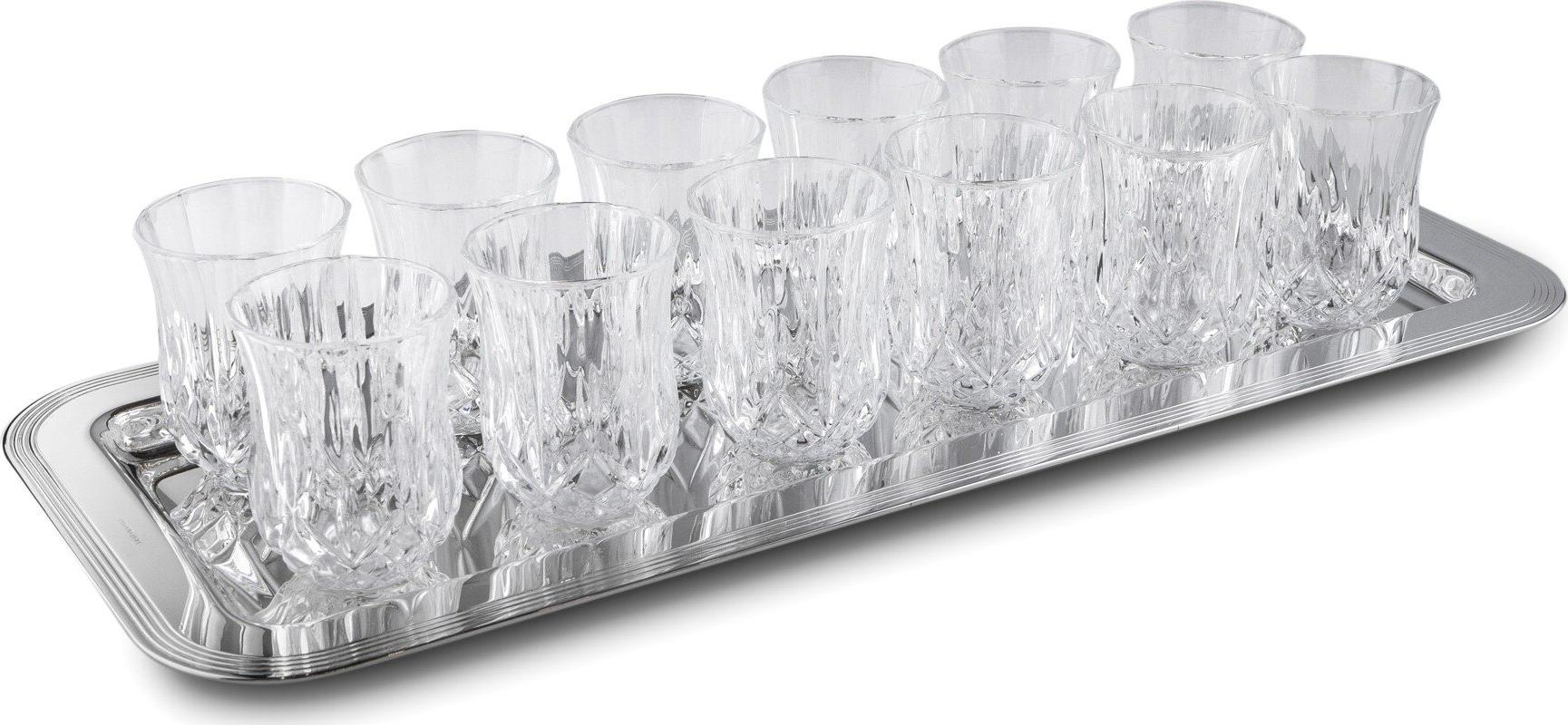 Premium 12-Glass Set with Tray