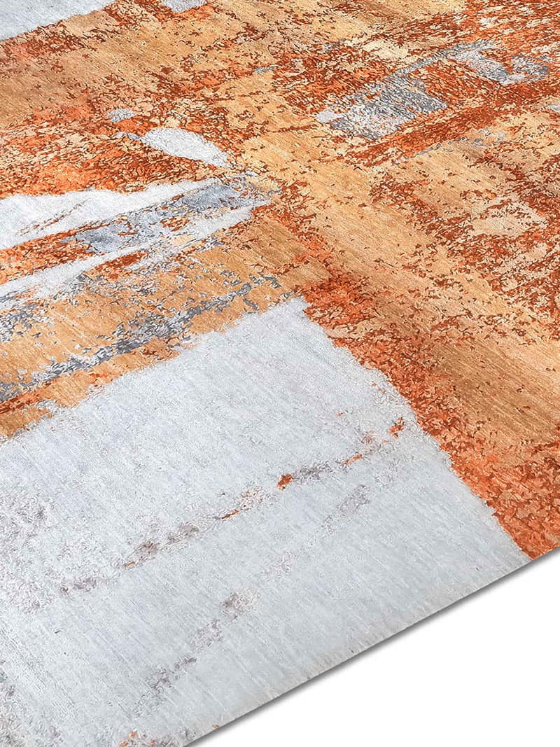 Rust Hand-Woven Exquisite Rug