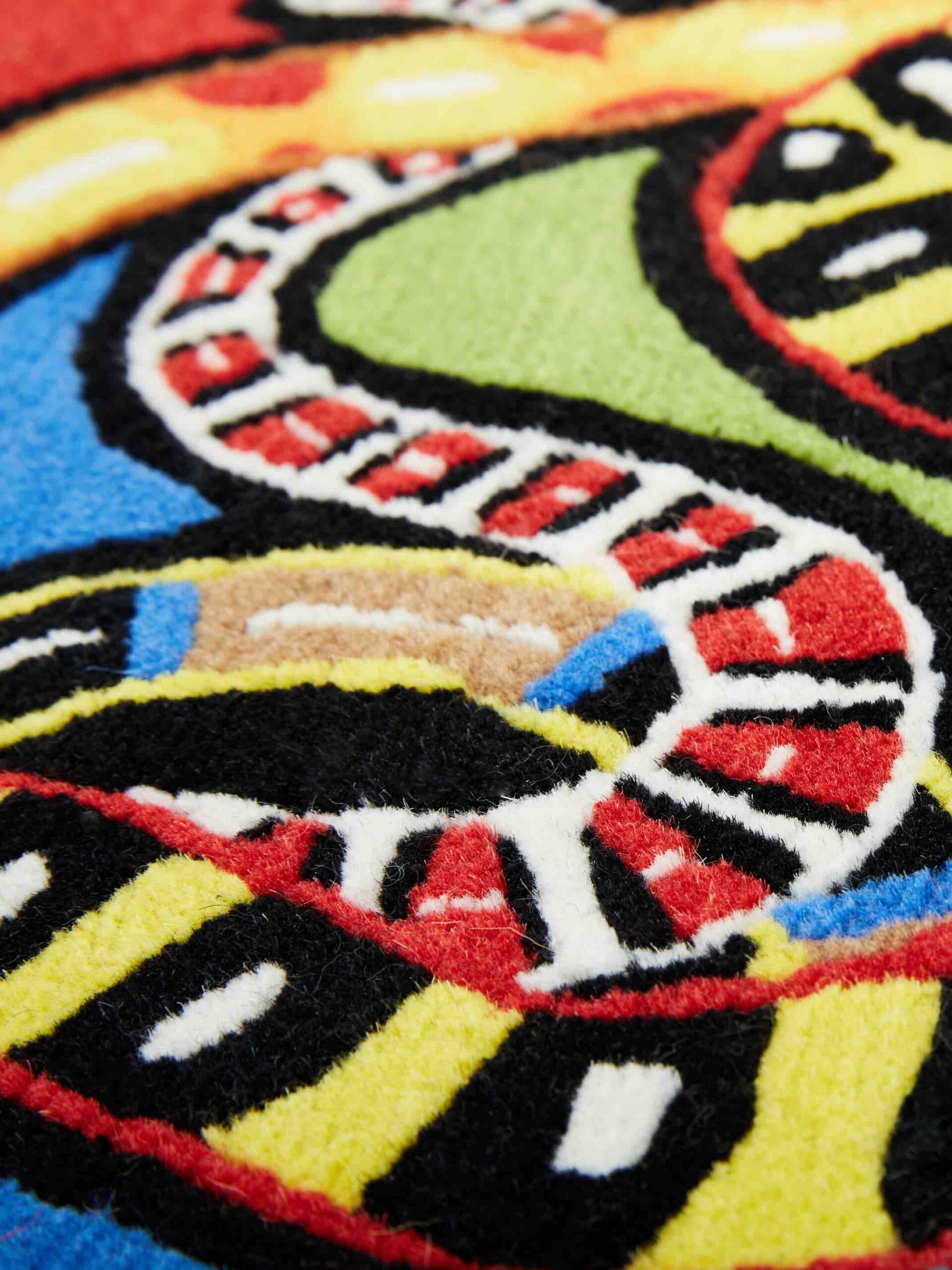 Snake Circle Wool Rug