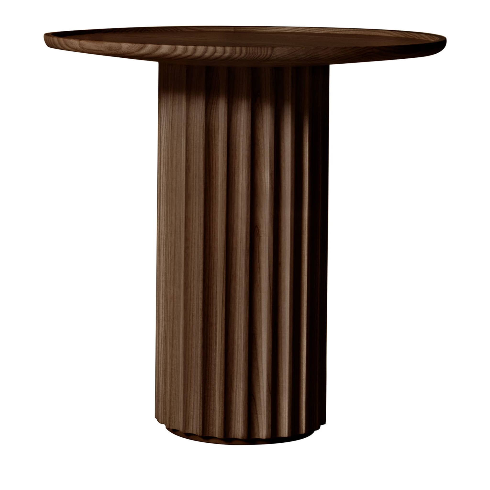 Capitello Brown Elegant Side Table