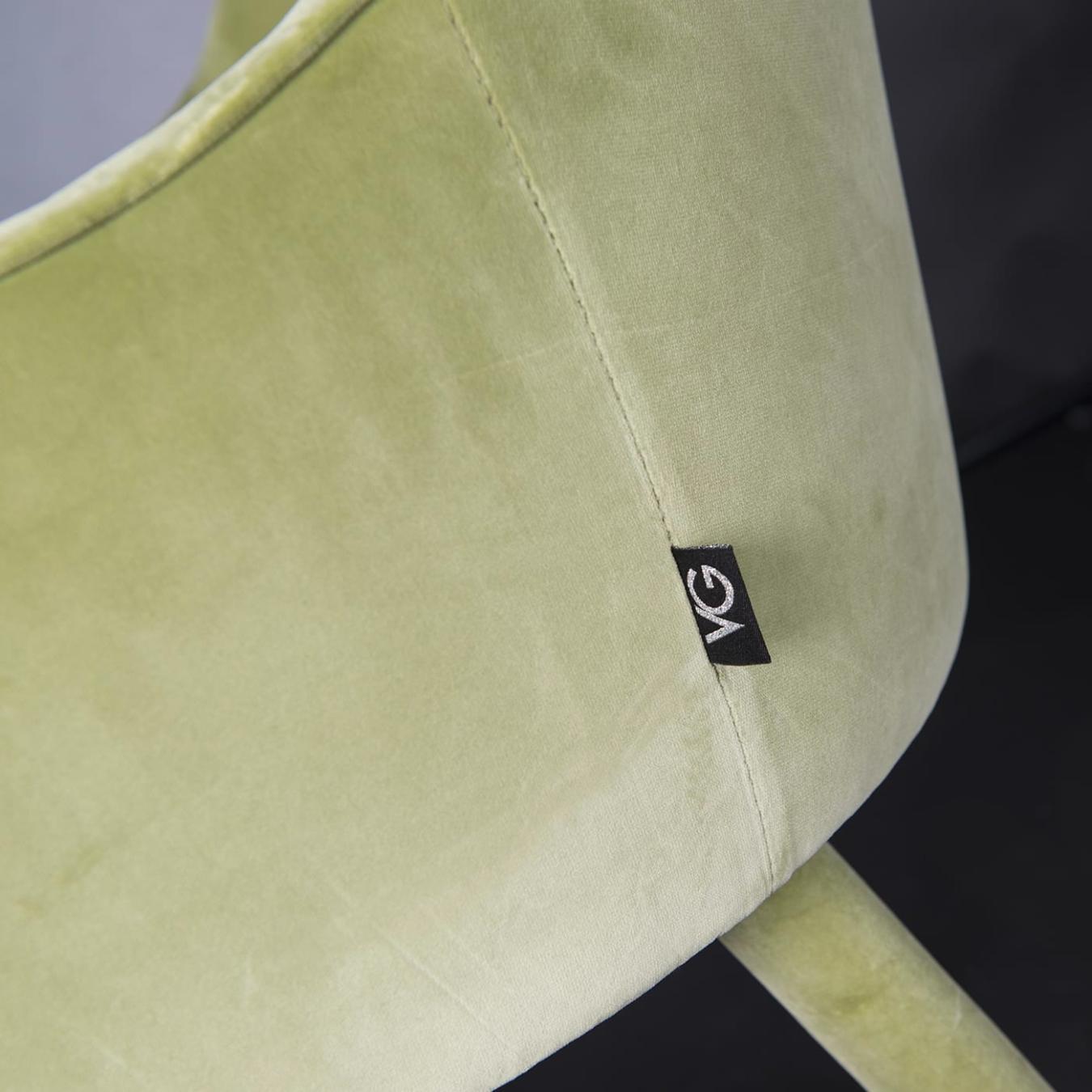 Paulette Green Armchair with Armrests