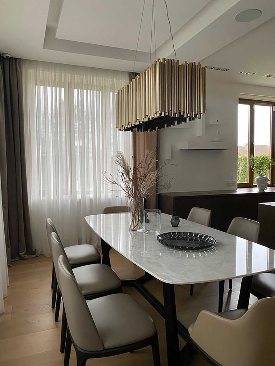 Brubeck Harmony Rectangular Suspension Lamp