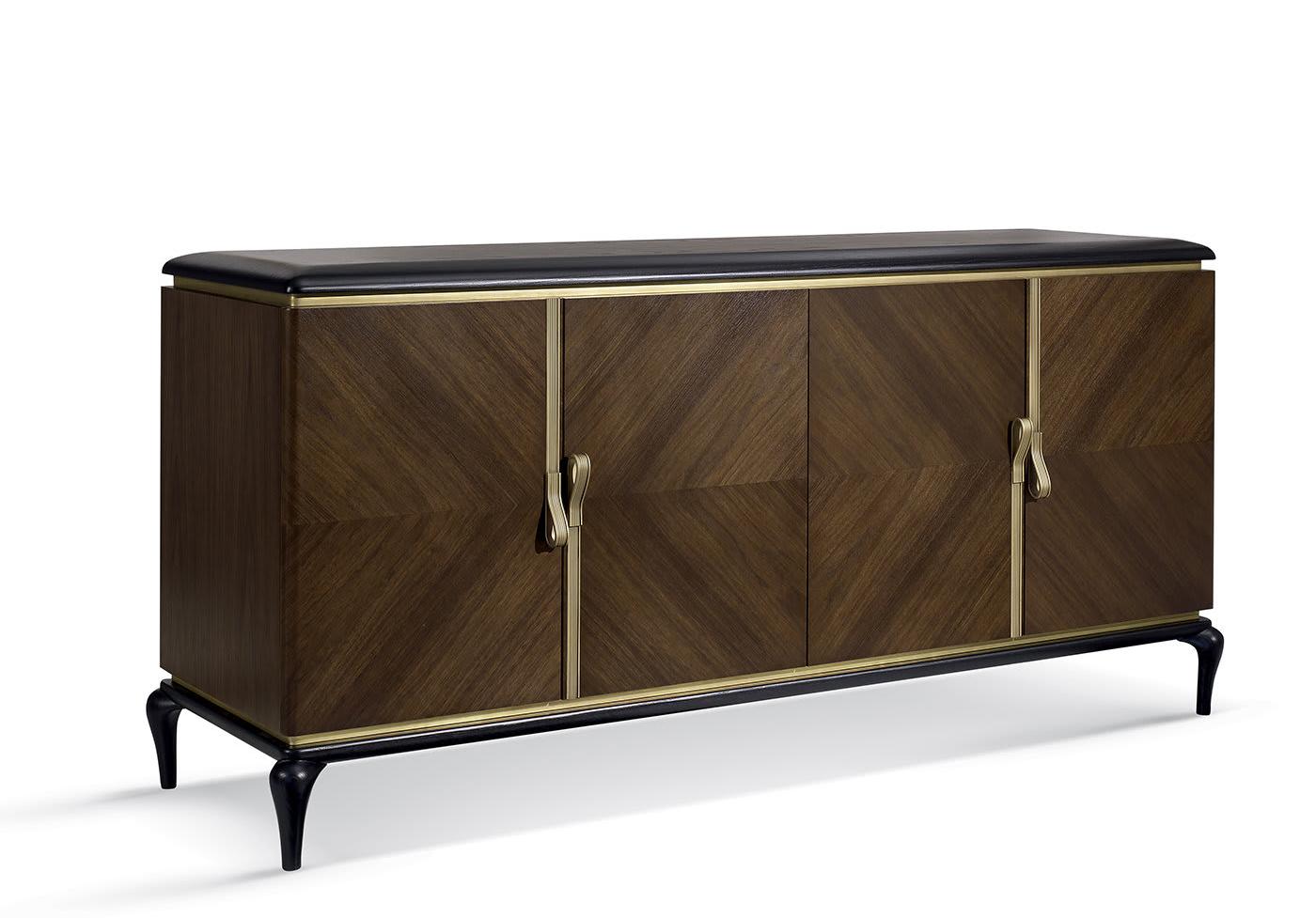 Dilan Four-Door Luxury Sideboard | Configuration: Without Mirror