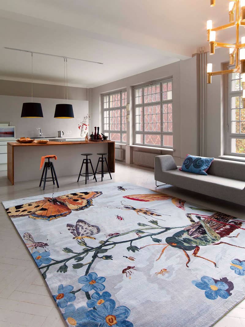 Grasshopper Hand-Woven Exquisite Rug