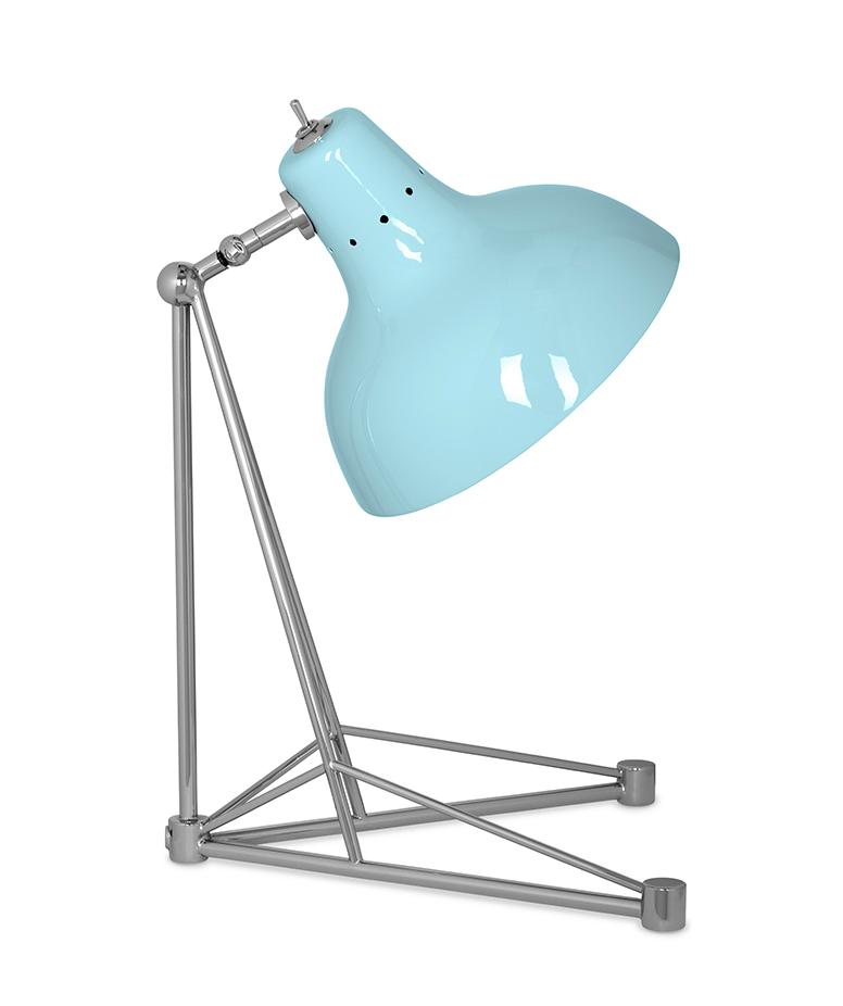 Celestia Blue Modern Desk Lamp