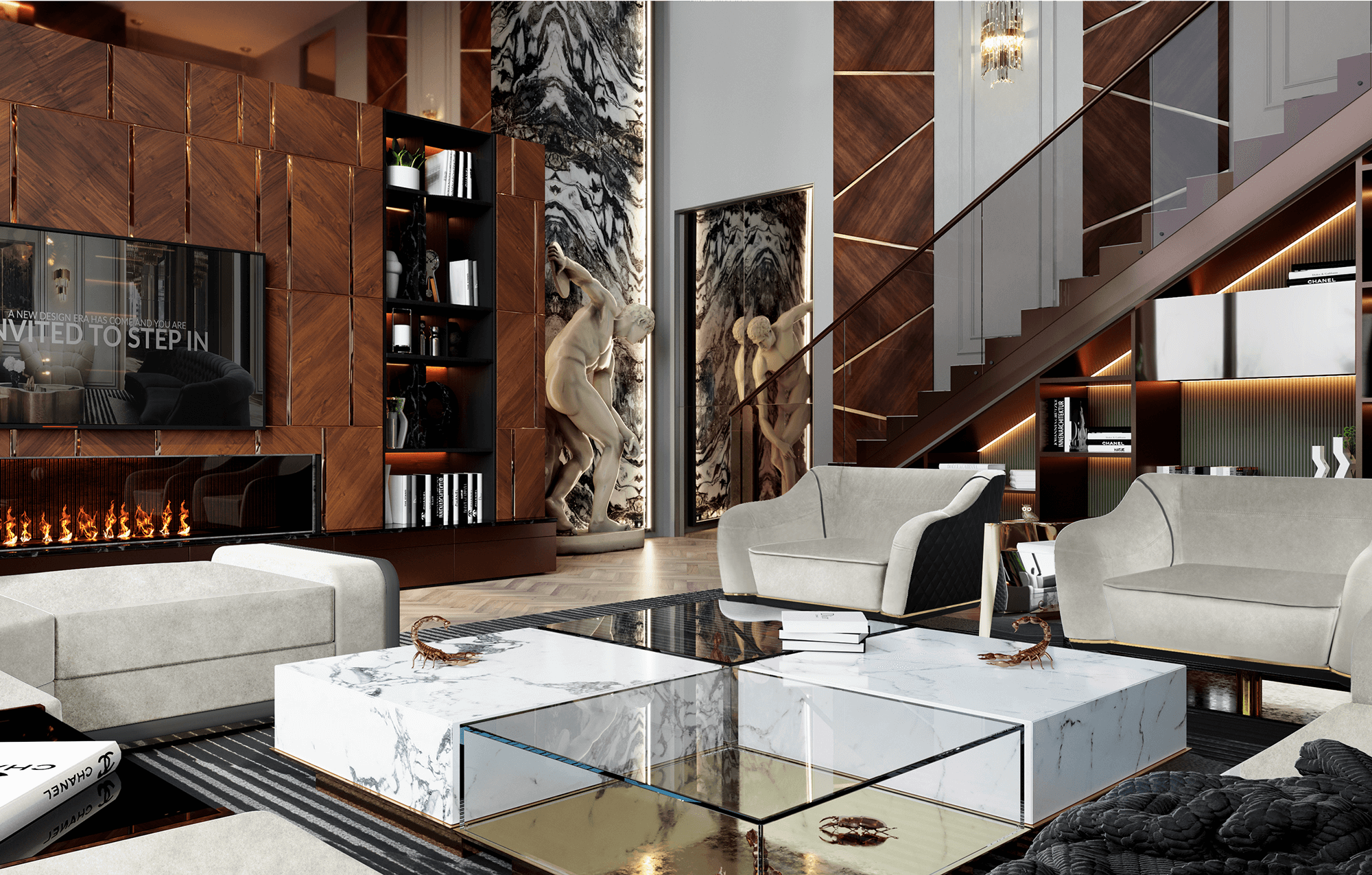 Dual Center Table Set
