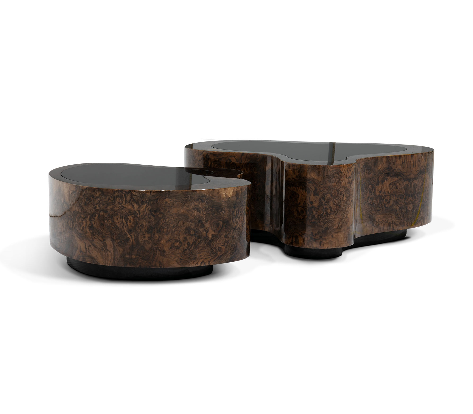 Walnut Coffee Table Set | Configuration: Small